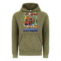 Vintage Olive all aboard the polar express Vintage Hoodie - Zillion Design Studio