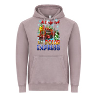 Vintage Zinc all aboard the polar express Vintage Hoodie - Zillion Design Studio