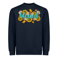 Navy blessed tbw Heavyweight Sweatshirt - texasbilliewilder