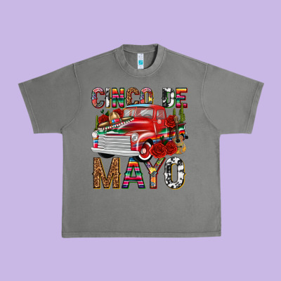 Cinco De Mayo Truck Urban Heavy Tee Designed By Texasbilliewilder
