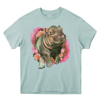 Leopard Baby Hippo Heavy Core Tee | Teevron