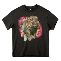 Asphalt leopard baby hippo Heavy Core Tee - LillyAllenDesigns