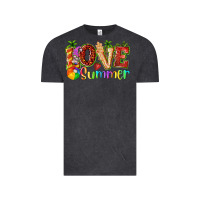 Vintage Black love summer with strawberry Vintage Tee - texasbilliewilder