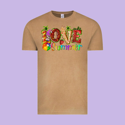 Love Summer With Strawberry Vintage Tee Designed By Texasbilliewilder
