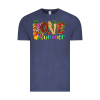 Vintage Denim love summer with strawberry Vintage Tee - texasbilliewilder