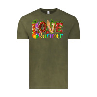 Vintage Olive love summer with strawberry Vintage Tee - texasbilliewilder