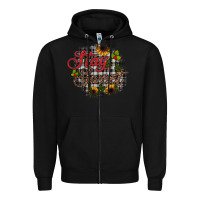 Black stay sweet wood slice ornament Zipper Hoodie - JahusDesignShop