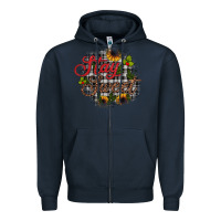 Navy stay sweet wood slice ornament Zipper Hoodie - JahusDesignShop