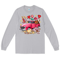 Moon Dust valentine's day truck farm animals Long Sleeve Tee - FaDigitalArtStudio