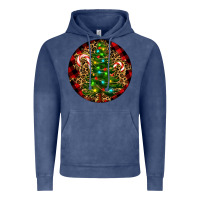 Vintage Denim Christmas Tree Vintage Hoodie - RanaPortraitStore