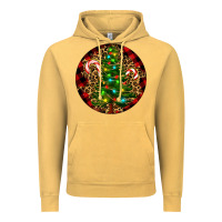 Vintage Mustard Christmas Tree Vintage Hoodie - RanaPortraitStore
