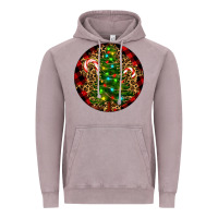 Vintage Zinc Christmas Tree Vintage Hoodie - RanaPortraitStore