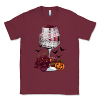 Burgundy halloween roses wine Classic Tee - FaDigitalArtStudio