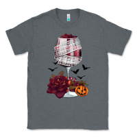 Charcoal Heather halloween roses wine Classic Tee - FaDigitalArtStudio