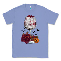 Colony Blue halloween roses wine Classic Tee - FaDigitalArtStudio