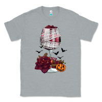 Heather Grey halloween roses wine Classic Tee - FaDigitalArtStudio