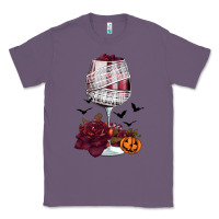 Lavender halloween roses wine Classic Tee - FaDigitalArtStudio