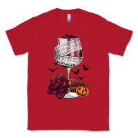 Red halloween roses wine Classic Tee - FaDigitalArtStudio