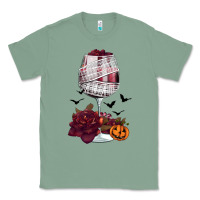 Sage halloween roses wine Classic Tee - FaDigitalArtStudio