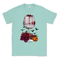 Seafoam halloween roses wine Classic Tee - FaDigitalArtStudio