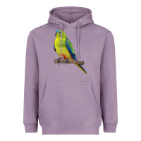 Lavender Neophema Parrot Heavyweight Hoodie - LillyAllenDesigns