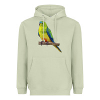 Matcha Neophema Parrot Heavyweight Hoodie - LillyAllenDesigns