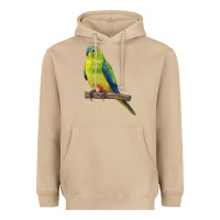 Mushroom Neophema Parrot Heavyweight Hoodie - LillyAllenDesigns