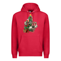 Cardinal Festive af Christmas middle finger Premium Hoodie - NancyCooperArtShop