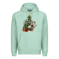 Seafoam Festive af Christmas middle finger Premium Hoodie - NancyCooperArtShop