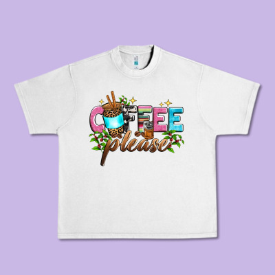 Coffee Please Urban Heavy Tee Designed By Zillion Design Studio