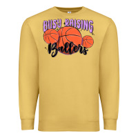 Antique Gold busy raising ballers Premium Sweatshirt - MaliasSmallBusiness