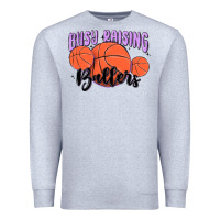 Heather Grey busy raising ballers Premium Sweatshirt - MaliasSmallBusiness