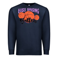 Navy busy raising ballers Premium Sweatshirt - MaliasSmallBusiness
