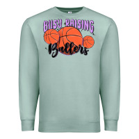 Seafoam busy raising ballers Premium Sweatshirt - MaliasSmallBusiness