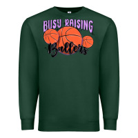 Sports Green busy raising ballers Premium Sweatshirt - MaliasSmallBusiness