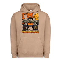 Pigment Burro i'm four this is how i roll monster truck birthday Urban Hoodie - Jasminsmagicworld