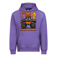 Tulip i'm four this is how i roll monster truck birthday Urban Hoodie - Jasminsmagicworld