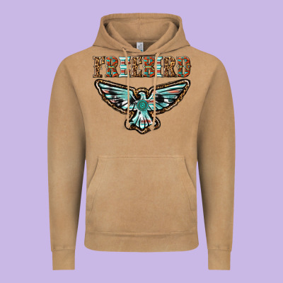 Thunderbird Freebird Vintage Hoodie Designed By Texasbilliewilder