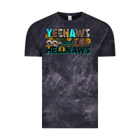Cloud Black yeehaws and hellnaws Vintage Tee - Zillion Design Studio