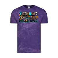Cloud Purple yeehaws and hellnaws Vintage Tee - Zillion Design Studio