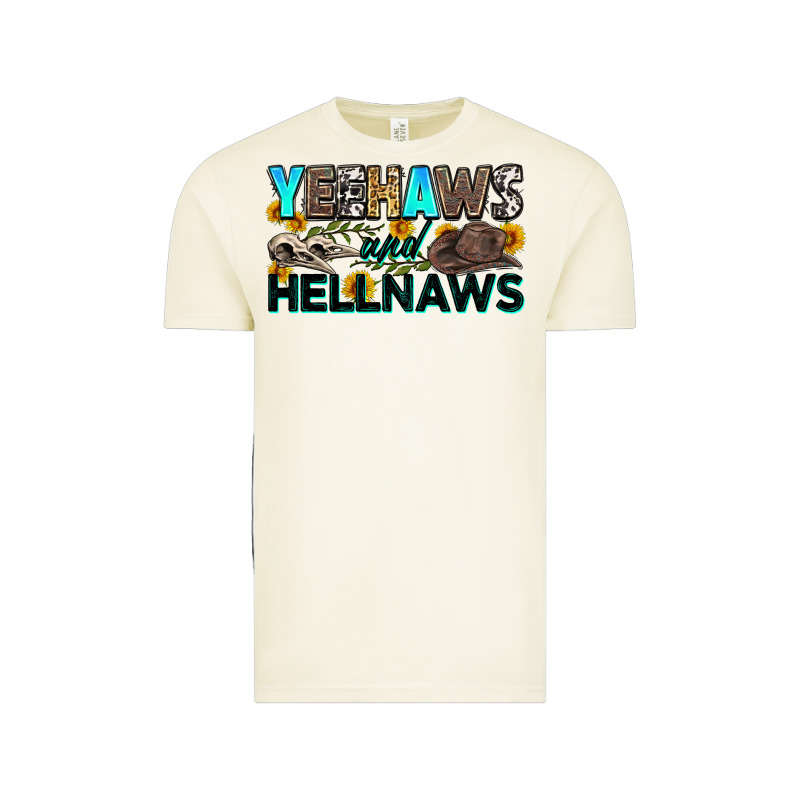 Yeehaws And Hellnaws Vintage Tee by Zillion Design Studio | Teevron