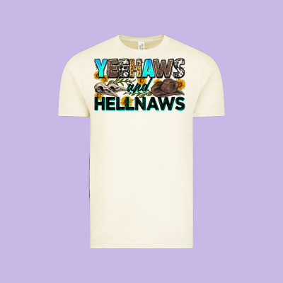 Yeehaws And Hellnaws Vintage Tee Designed By Zillion Design Studio