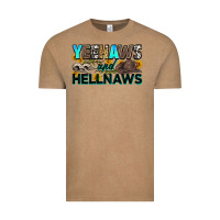 Vintage Coffee yeehaws and hellnaws Vintage Tee - Zillion Design Studio