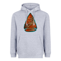 Heather Grey wooden arrowhead Heavyweight Hoodie - Jasminsmagicworld