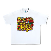 White Happy Cinco de Mayo Urban Heavy Tee - texasbilliewilder