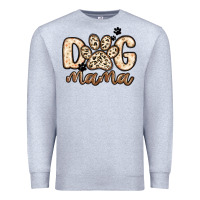 Heather Grey dog mama Premium Sweatshirt - MaliasSmallBusiness