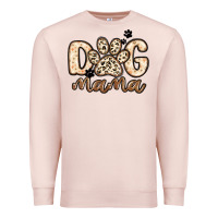 Pale Pink dog mama Premium Sweatshirt - MaliasSmallBusiness