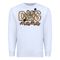 White dog mama Premium Sweatshirt - MaliasSmallBusiness