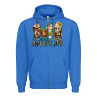 True Royal moody before coffee longhaired cow coffee Zipper Hoodie - Jasminsmagicworld