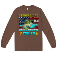 Chestnut fishing dad like a regular dad but cooler Long Sleeve Tee - HRA Design Shop